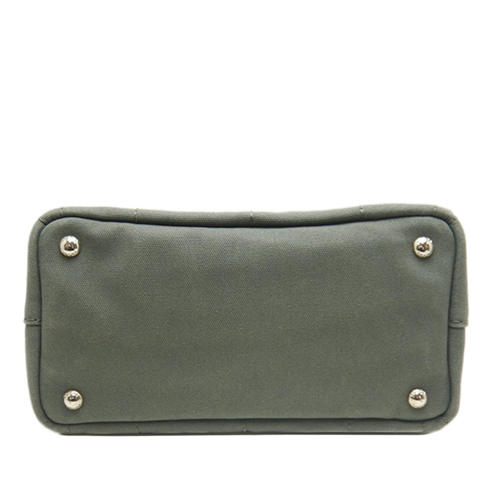 Pre-Loved Prada Small Canvas Canapa Logo Satchel - Picture 6 of 12